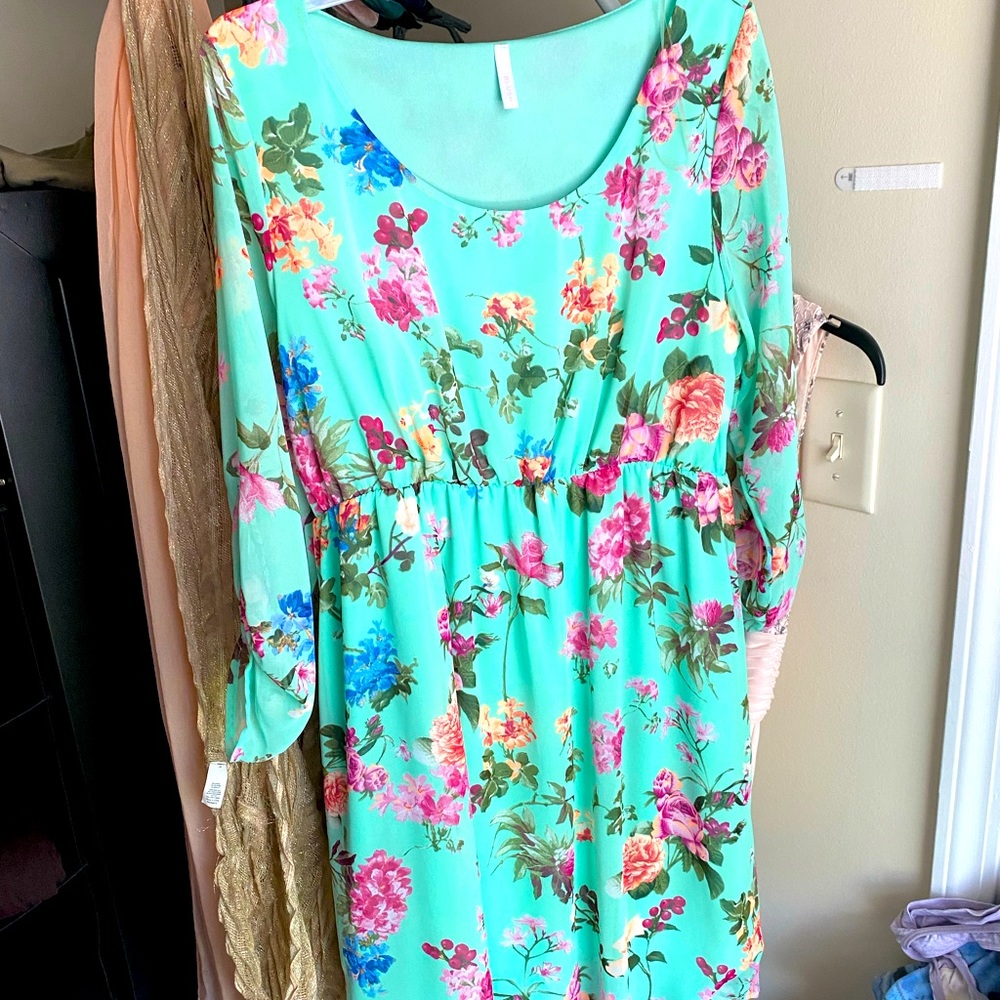 Pink blush midi dress
